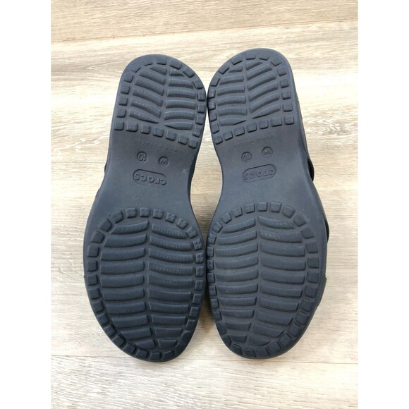 Crocs Sloane Women's Navy Blue Sandal 10 Strappy Slide Comfort Slip On Shoes - Picture 5 of 7